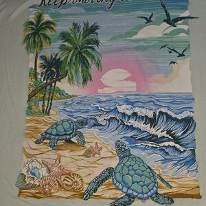 Simply Southern Sea Turtle Beach Tee - Multicolor " KEEP MOVING FORWARD"